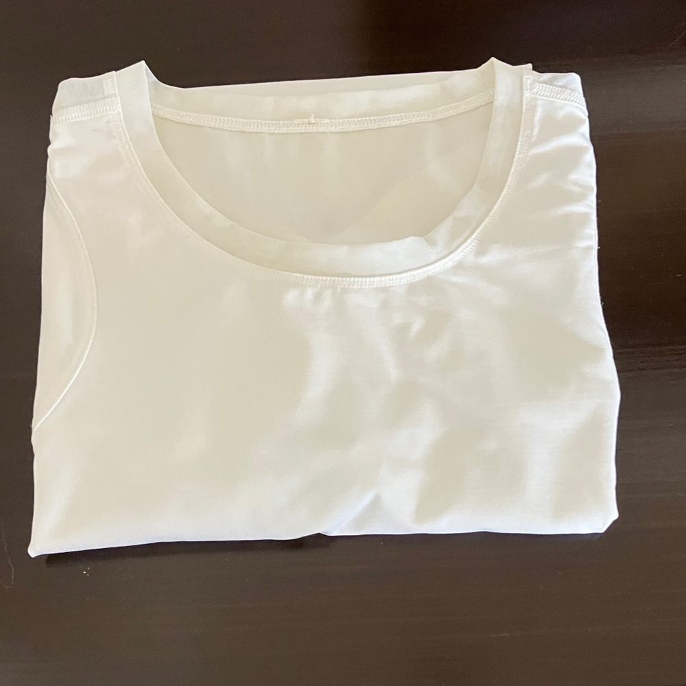 Lululemon White ShortsleeveTop